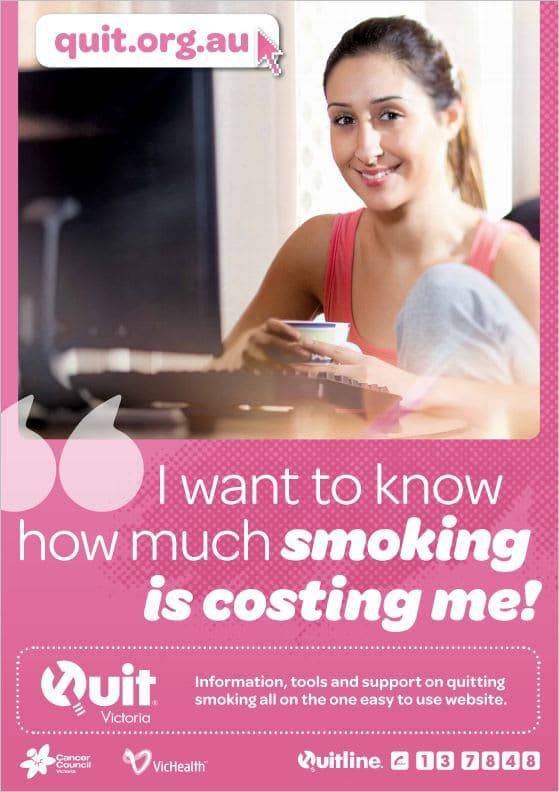 Product image for I want to know how much smoking is costing me poster