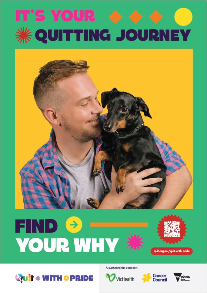 Product image for Quit with Pride poster - Thomas