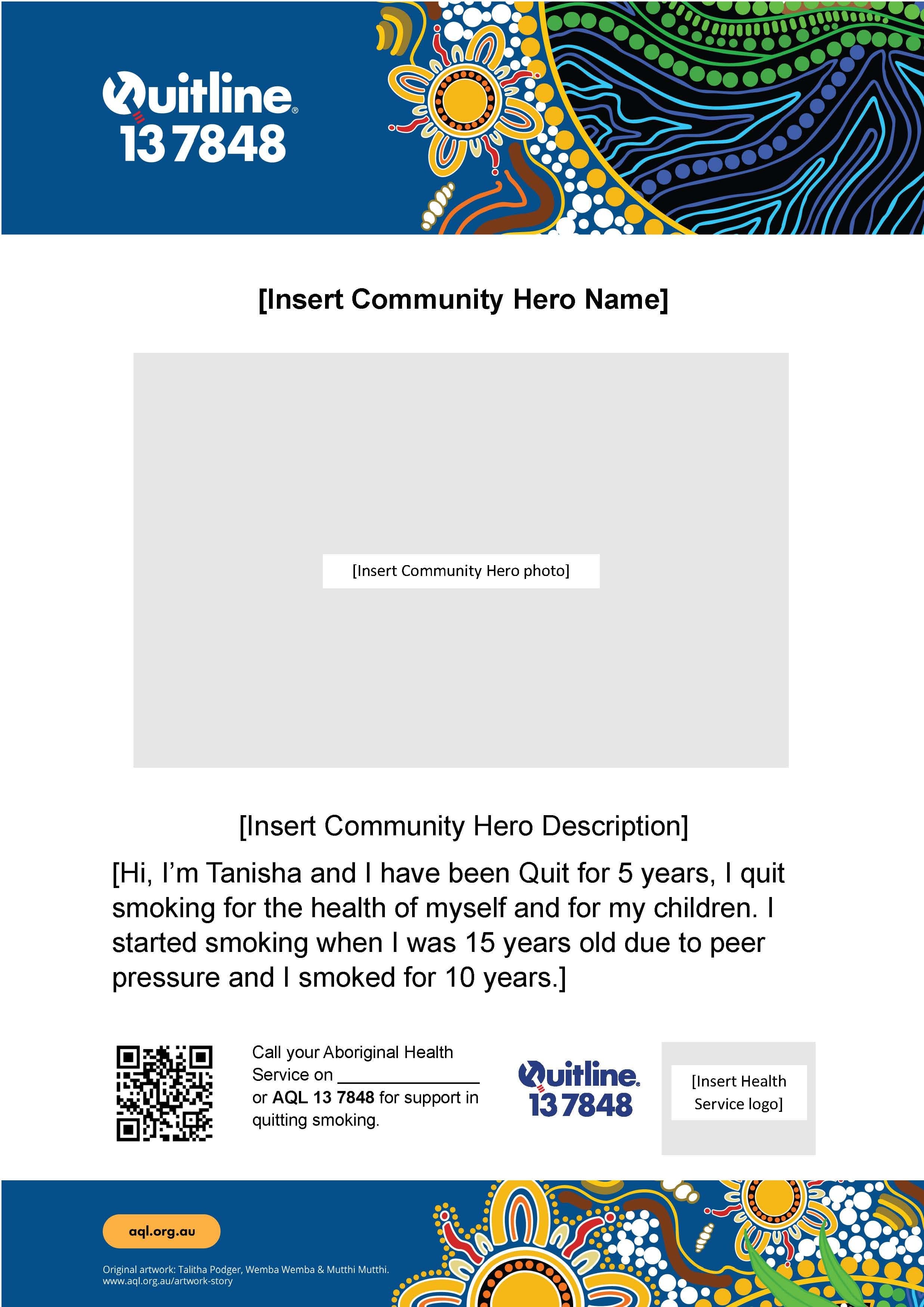 Product image for Community Quit Champion Poster